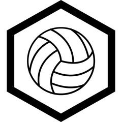 Canvas Print - Volleyball Icon Design