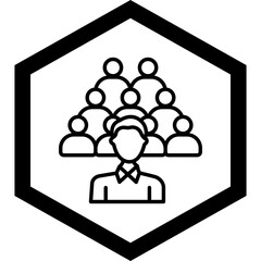 Sticker - Crowd Icon Design