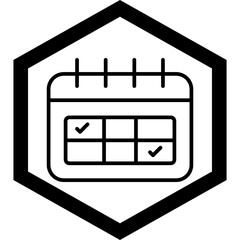 Poster - Schedule Icon Design