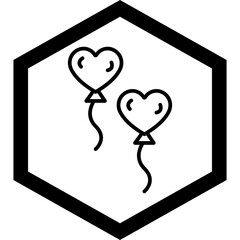 Sticker - Balloons Icon Design