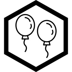 Canvas Print - Balloons Icon Design