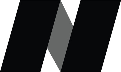 Fototapete - Creative and modern N letter logo design. N. N Logo Design, Initial N Logo template
