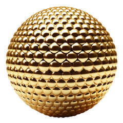 Wall Mural - gold ball shine glossy cut out transparent background