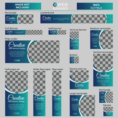 Wall Mural -  Business web banner template