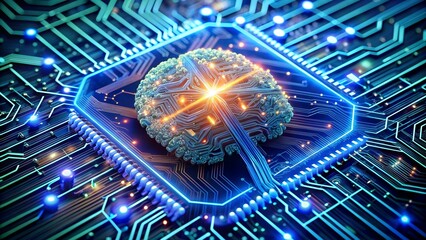 Poster - neural circuit and electronic cyber brain in quantum computing system - ai technology, biotechnology