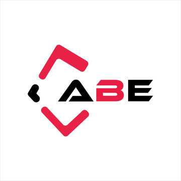 ABE creative minimalist letter logo. ABE unique vector initials alphabet letter logo design