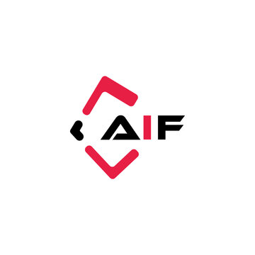 AIF creative minimalist letter logo. AIF unique vector initials alphabet letter logo design