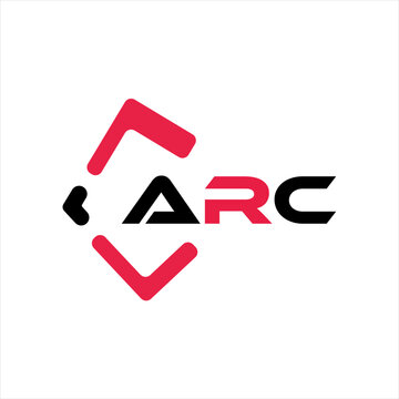 ARC creative minimalist letter logo. ARC unique vector initials alphabet letter logo design