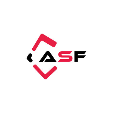 ASF creative minimalist letter logo. ASF unique vector initials alphabet letter logo design