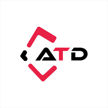 ATD creative minimalist letter logo. ATD unique vector initials alphabet letter logo design