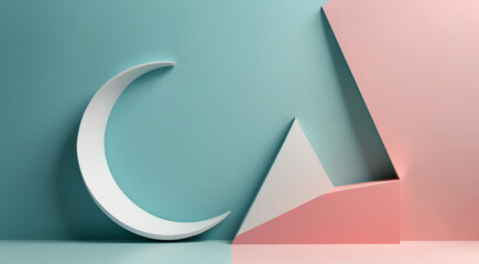 Poster - 3d render of a symbol on vintage background