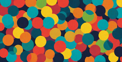 Sticker - pattern with colorful circles