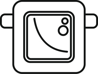 Poster - Echo sounder is showing depth of water in sea or ocean for fishing or maritime navigation