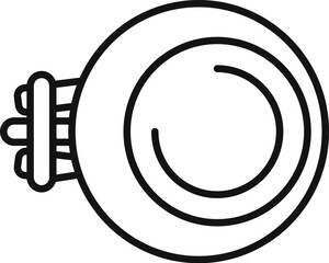 Poster - electric fuse with round body is an important element of electrical safety system preventing damage 