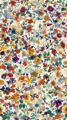 Poster - a colorful floral pattern