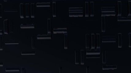 Poster - Dark abstract background with subtle overlapping rectangles, creating a sleek and futuristic animation.