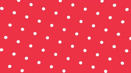 Poster - Abstract animation with white dots on a red background, creating a vibrant and energetic effect.