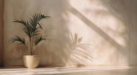 Wall Mural - Palm Plant In Sunny Room