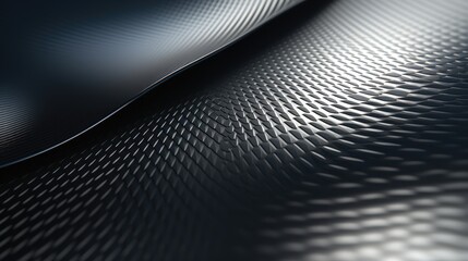 Poster - Black and white abstract background with a shiny surface, creating a visually striking and reflective effect.