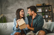 © Miljan Živković - Boyfriend surprise his girlfriend for birthday with gift present