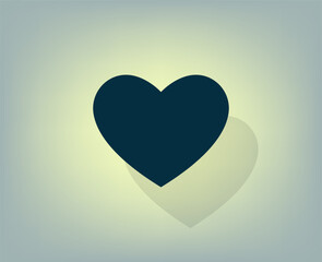 Poster - Vector illustration with shadow on gradient background