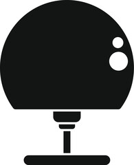 Poster - Black glyph icon representing a surveillance camera recording, for security concepts