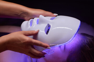 LED Facial Mask Therapy uses Light Therapy Mask for skincare rejuvenation and wellness