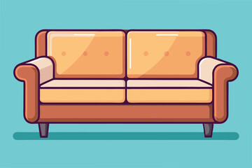 Wall Mural - Flat illustration of sofa armchair vector