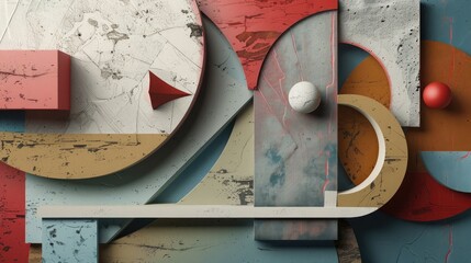 Fototapete - mix of colors and textures, adding visual interest and depth.