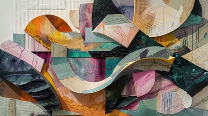 Fototapete - mix of colors and textures, adding visual interest and depth.