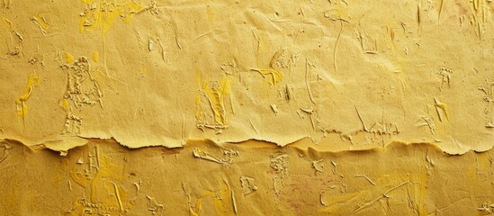 Poster - Thick fibrous yellow cardboard providing a textured background with plenty of space for additional images or text