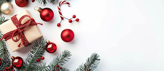 Poster - red christmas balls