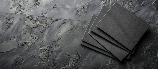 Poster - Three cards atop gray paper with copy space image