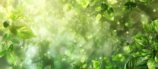 Fototapete - Nature themed abstract background with copy space image