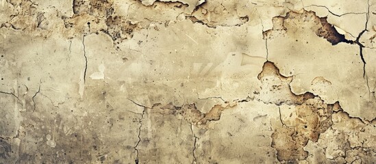 Poster - Vintage textured background with cracks and stains perfect for a copy space image
