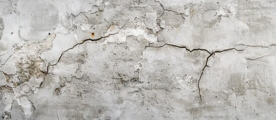 Aufkleber - Cracked concrete wall providing a textured background with copy space image