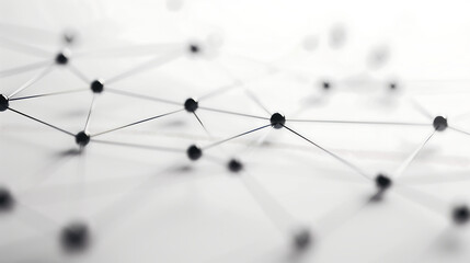Poster - Abstract digital network connection blue background 3D rendering
