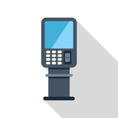 Aufkleber - modern payment terminal with a blank screen standing on a white background