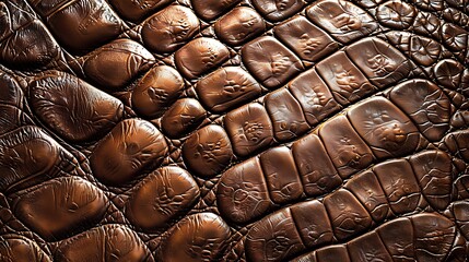 Poster - Closeup of Crocodile Leather Texture