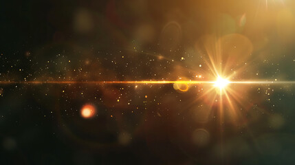 abstract of lighting for background. digital lens flare in dark background