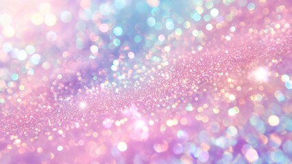 Wall Mural - Abstract pink and blue glitter background