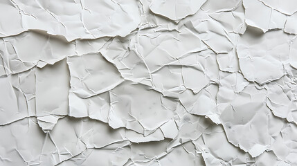 Aufkleber - The background is white. Texture of paper with kinks and dents, old and dilapidated.