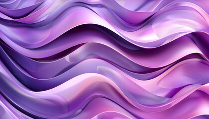 Sticker - Abstract purple waves with a pearlescent sheen