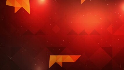 Wall Mural - red abstract background with rotating yellow particle