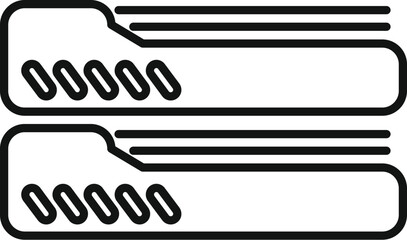 Poster - This icon of a data server is perfect for projects involving data storage, cloud computing, and information technology