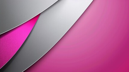 Wall Mural - abstract magenta and silver are light gray with white the gradient is the surface with templates metal texture soft lines tech diagonal background magenta dark sleek clean modern