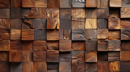 Poster - Texture and design with a wooden theme