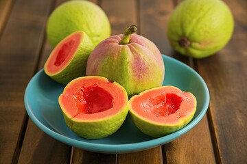 Fresh health Guava Fruit on the table