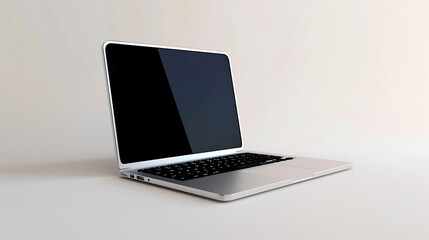 Aufkleber - laptop computer on white background