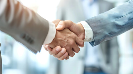 handshake isolated on business background